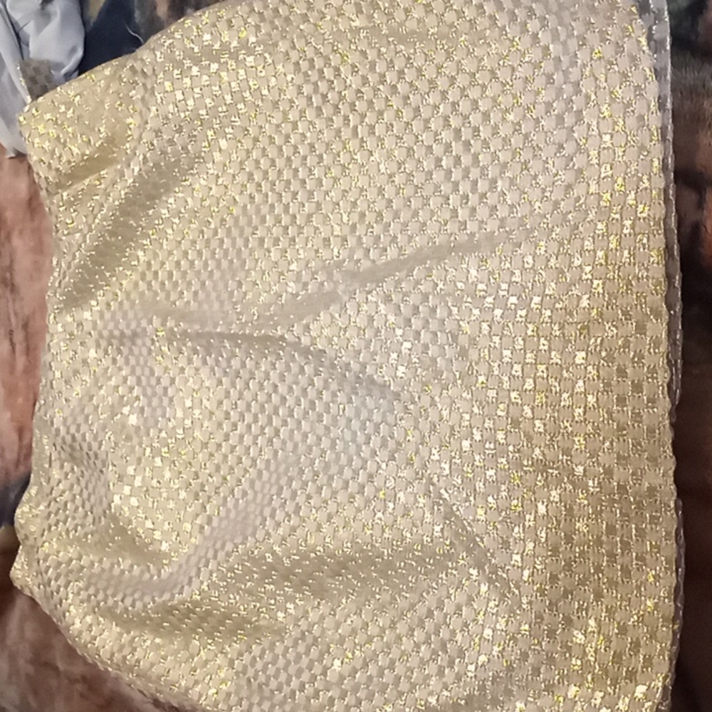 Gold Checkered Detailed Skirt